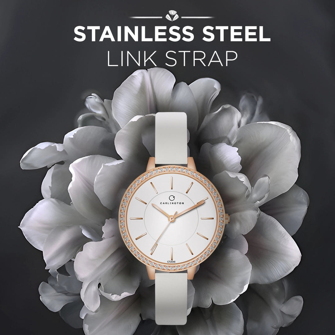 Iconic 2046 White Analog Womens Watch