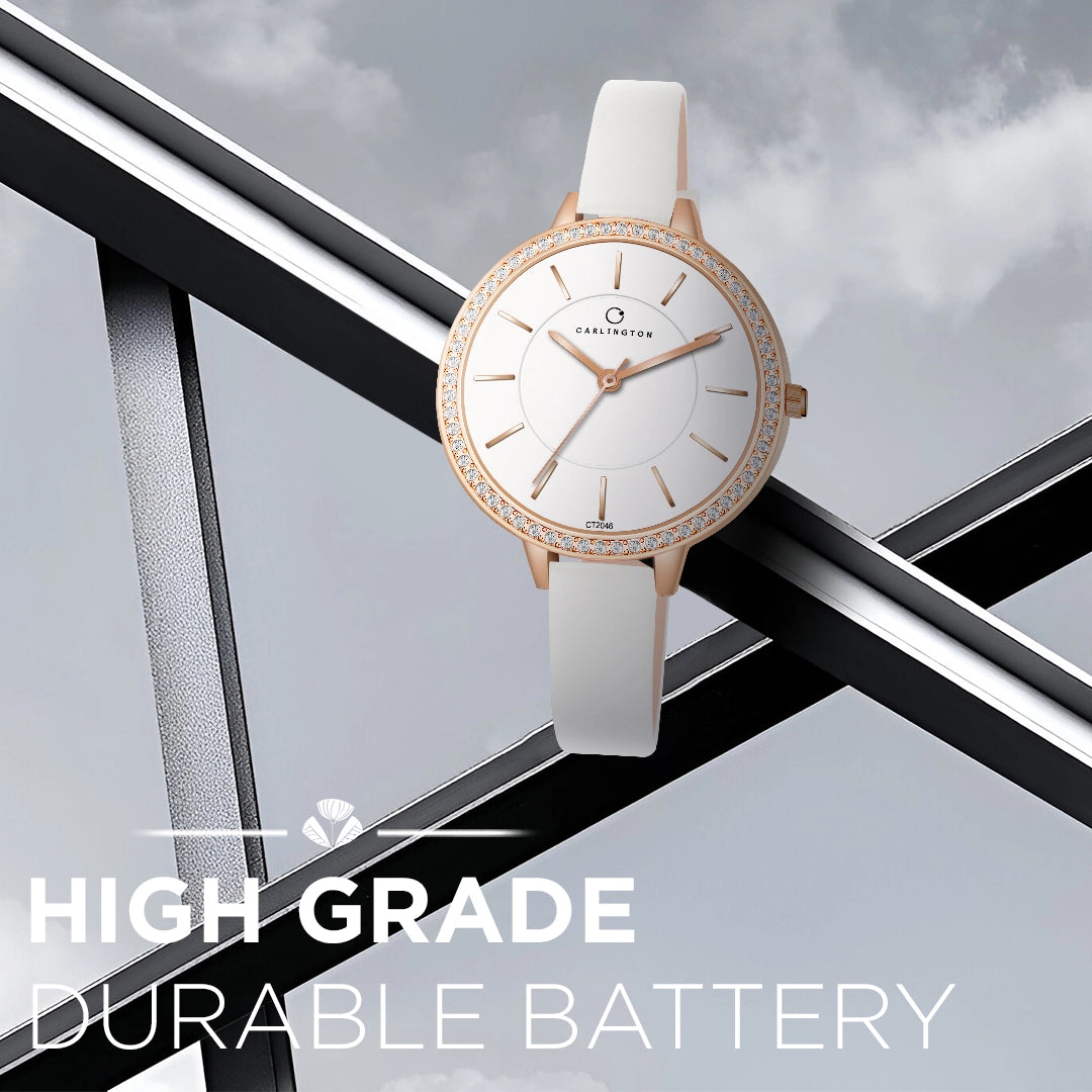 Iconic 2046 White Analog Womens Watch