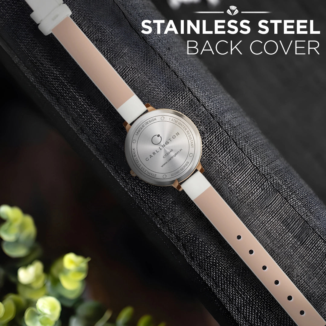 Iconic 2046 White Analog Womens Watch