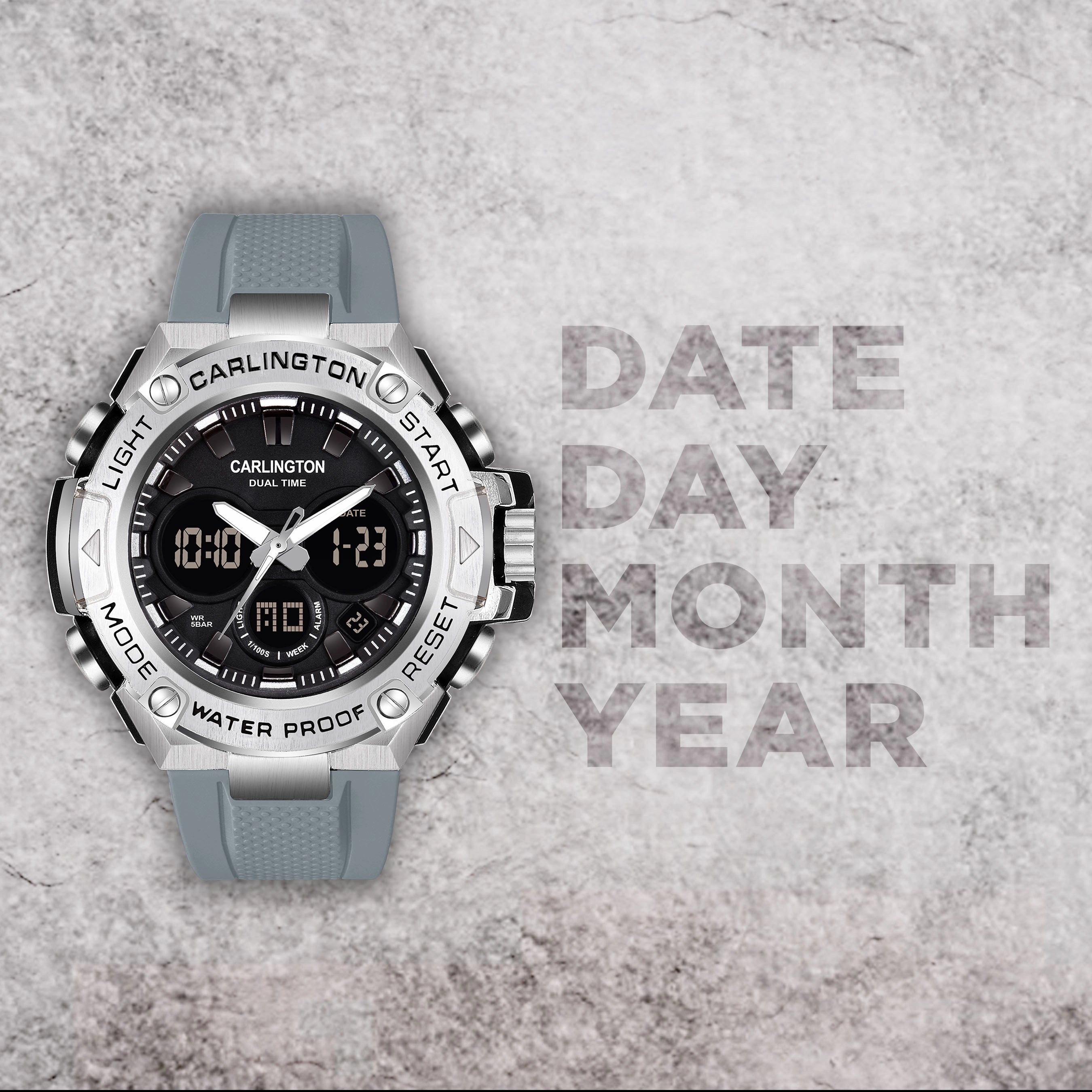 Endurace 9107 Grey Analog Digital Sports Watch