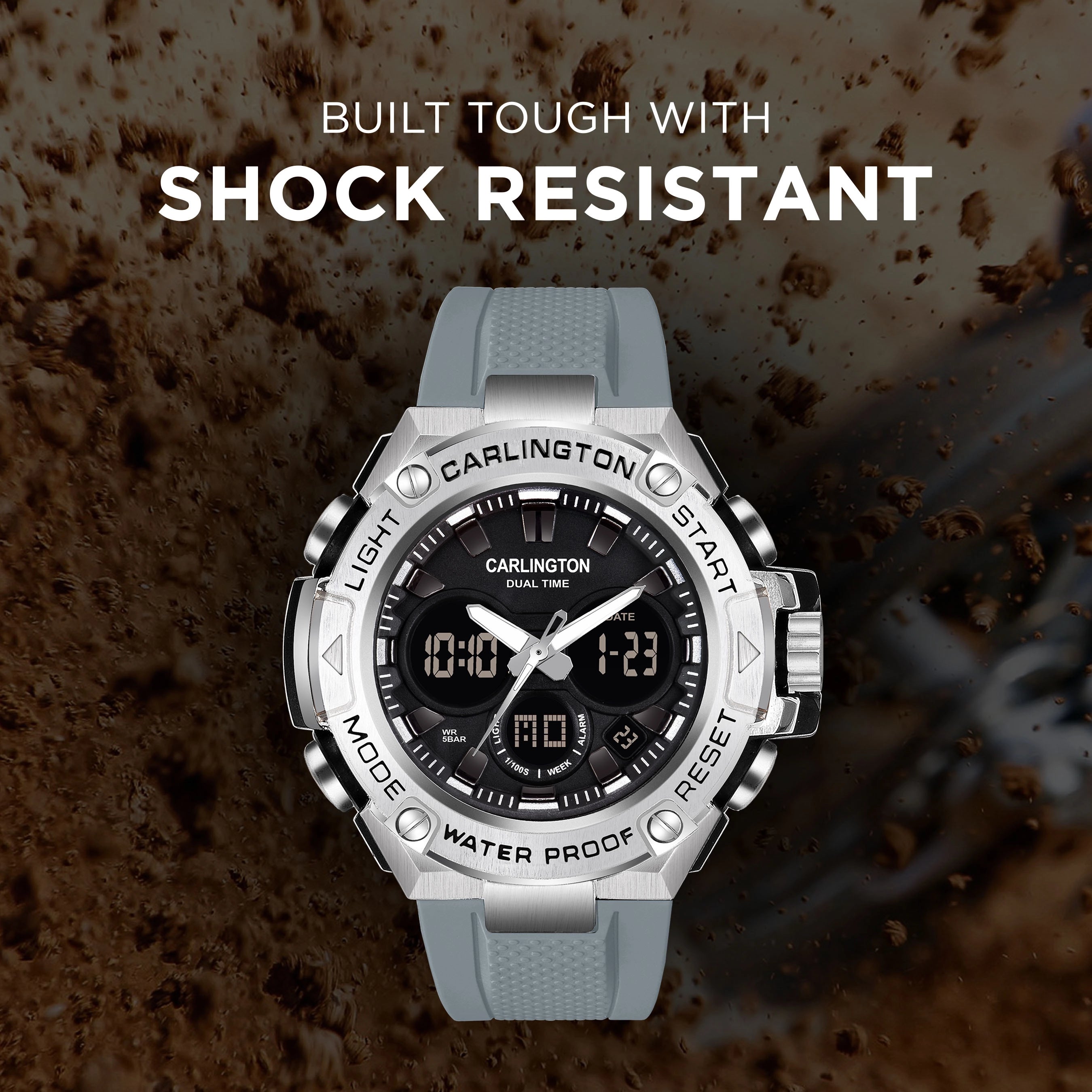 Endurace 9107 Grey Analog Digital Sports Watch