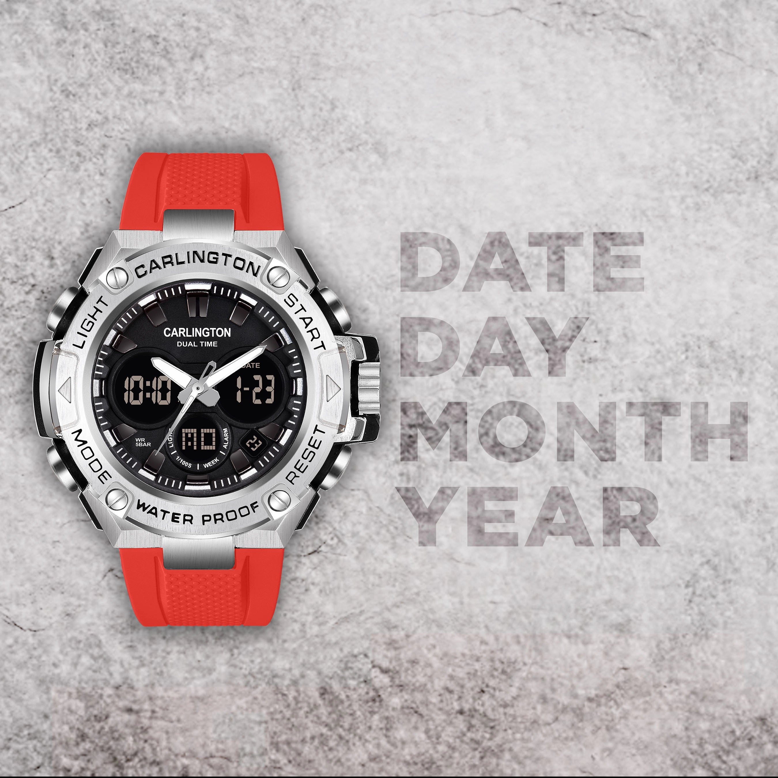 Endurace 9107 Red Analog Digital Sports Watch