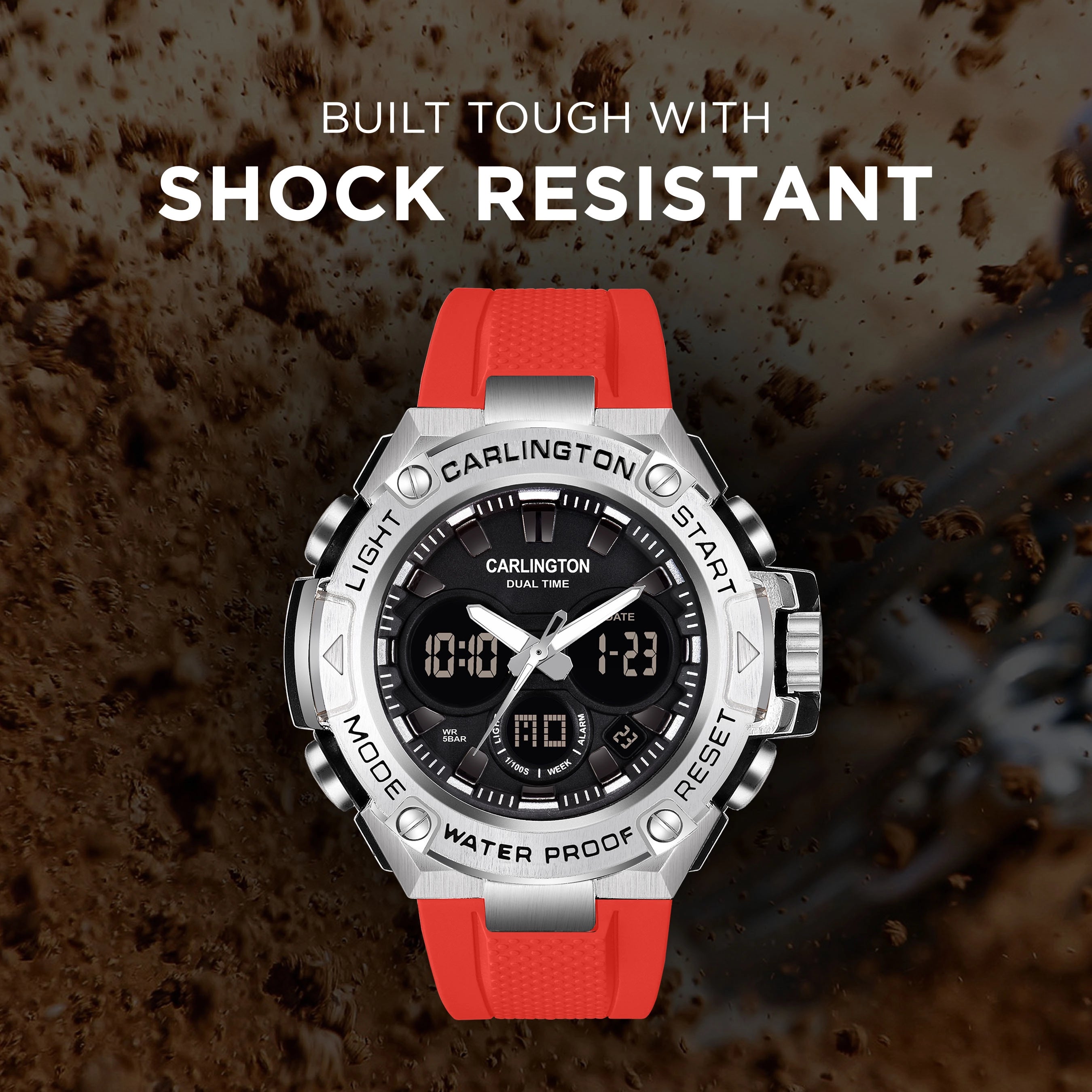 Endurace 9107 Red Analog Digital Sports Watch