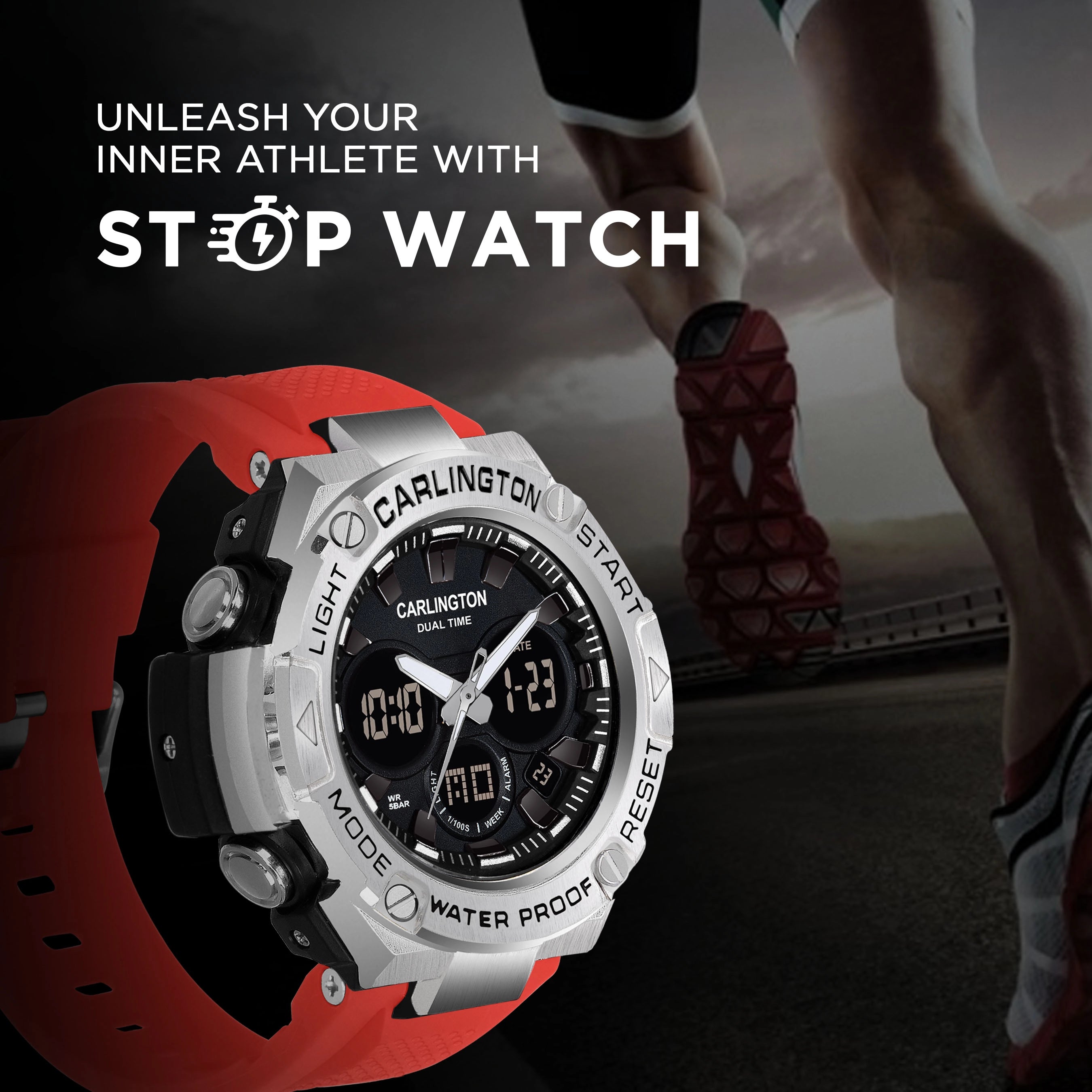 Endurace 9107 Red Analog Digital Sports Watch