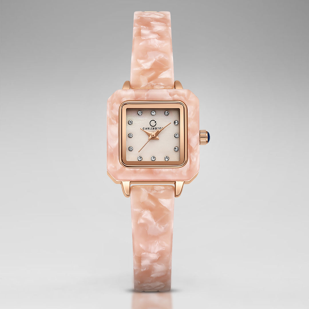 Carlington Diva Series Analog Women Wrist Watches with Stainless Steel Chain Strap | Premium Fashion Watches for Ladies | CT - 121