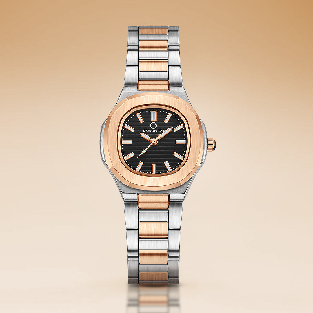 Carlington Diva Series Analog Women Wrist Watches with Stainless Steel Chain Strap | Premium Fashion Watches for Ladies | CT - 102