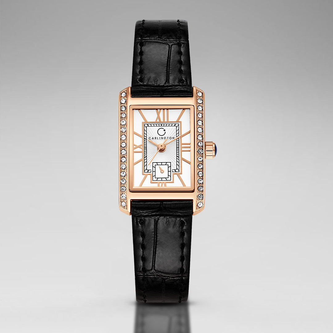 Carlington Aura Series Analog Women Wrist Watches with Premium Leather Belt Strap | Premium Fashion Watches for Ladies | CT - 204