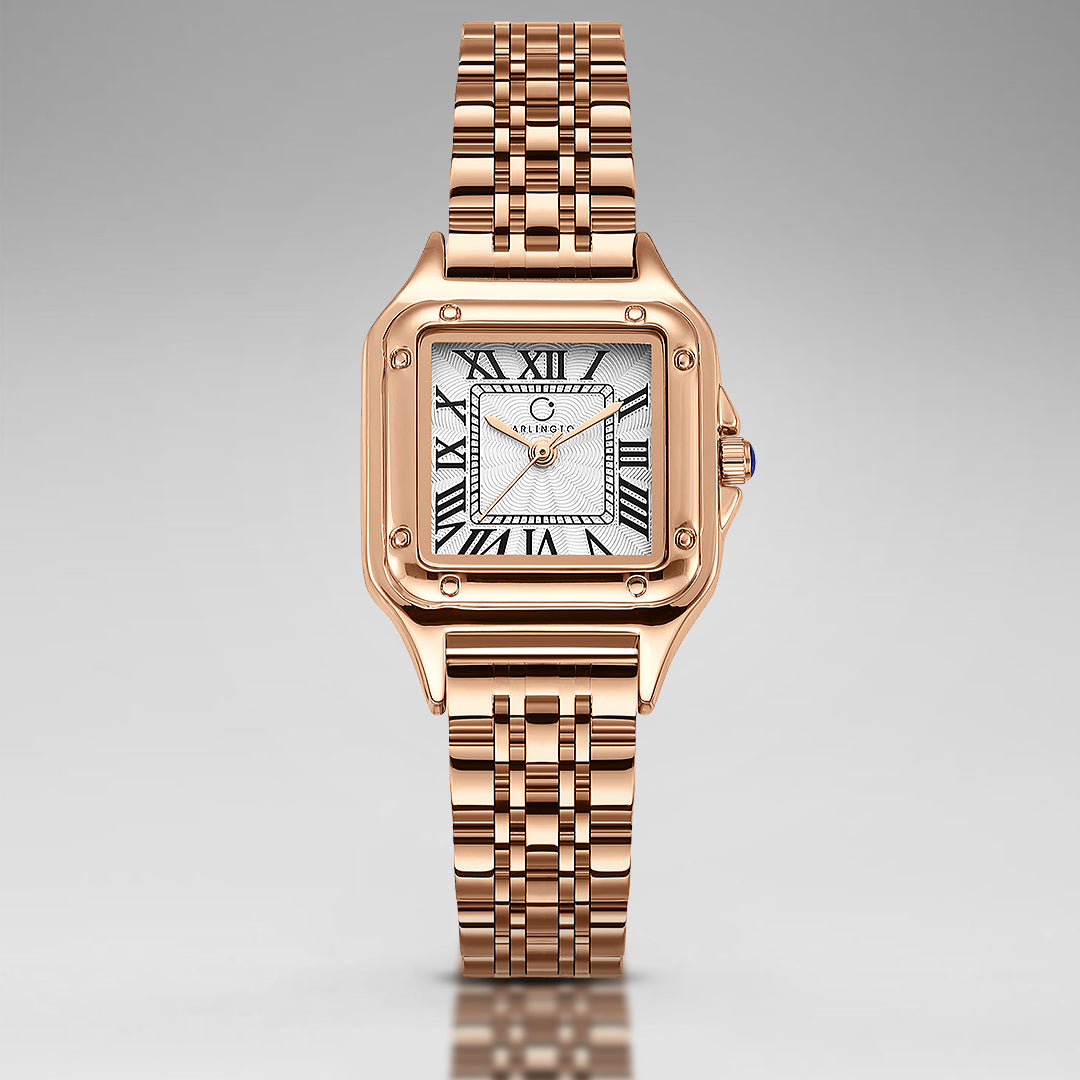 Carlington Diva Series Analog Women Wrist Watches with Stainless Steel Chain Strap | Premium Fashion Watches for Ladies | CT - 110