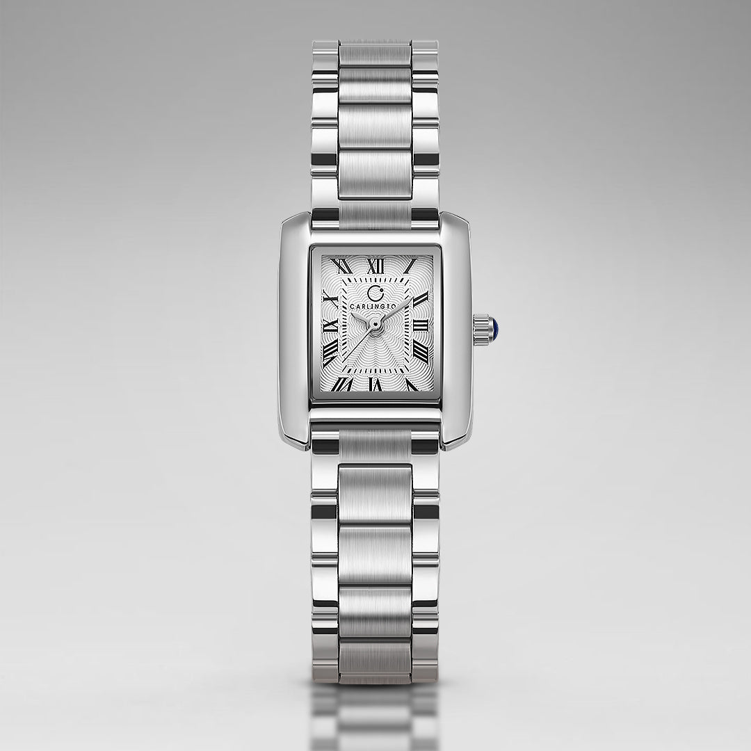 Carlington Diva Series Analog Women Wrist Watches with Stainless Steel Chain Strap | Premium Fashion Watches for Ladies | CT - 113