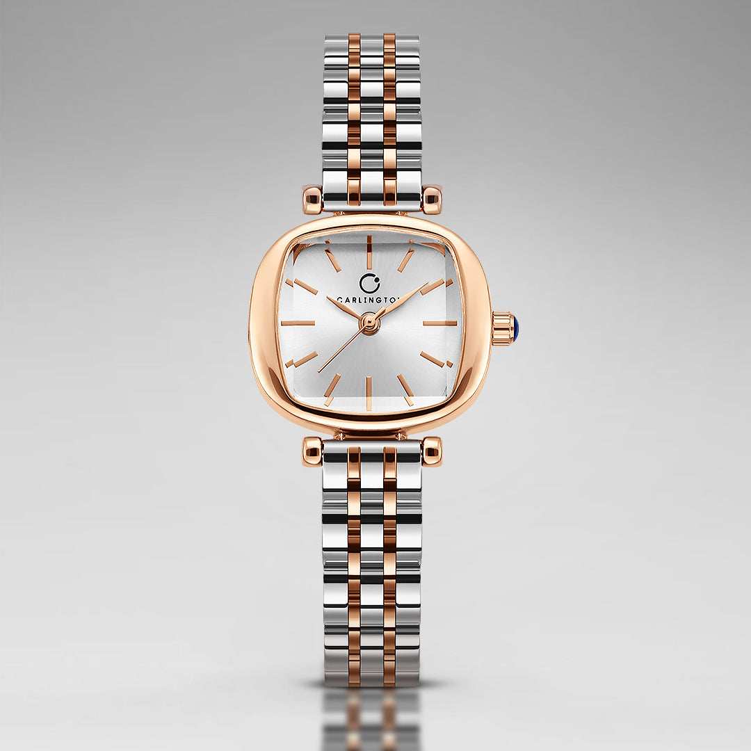 Carlington Diva Series Analog Women Wrist Watches with Stainless Steel Chain Strap | Premium Fashion Watches for Ladies | CT - 106