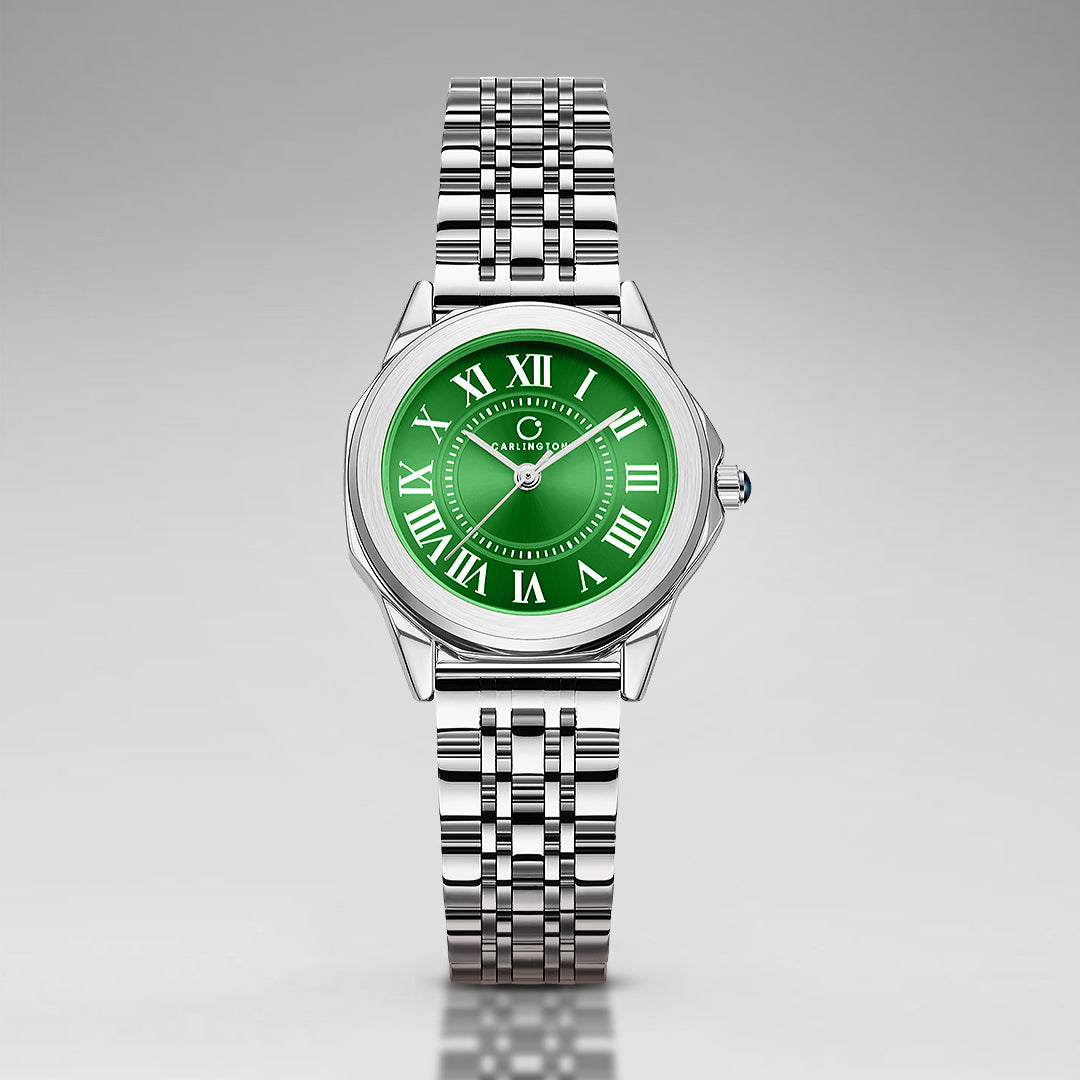 Carlington Diva Series Analog Women Wrist Watches with Stainless Steel Chain Strap | Premium Fashion Watches for Ladies | CT - 104