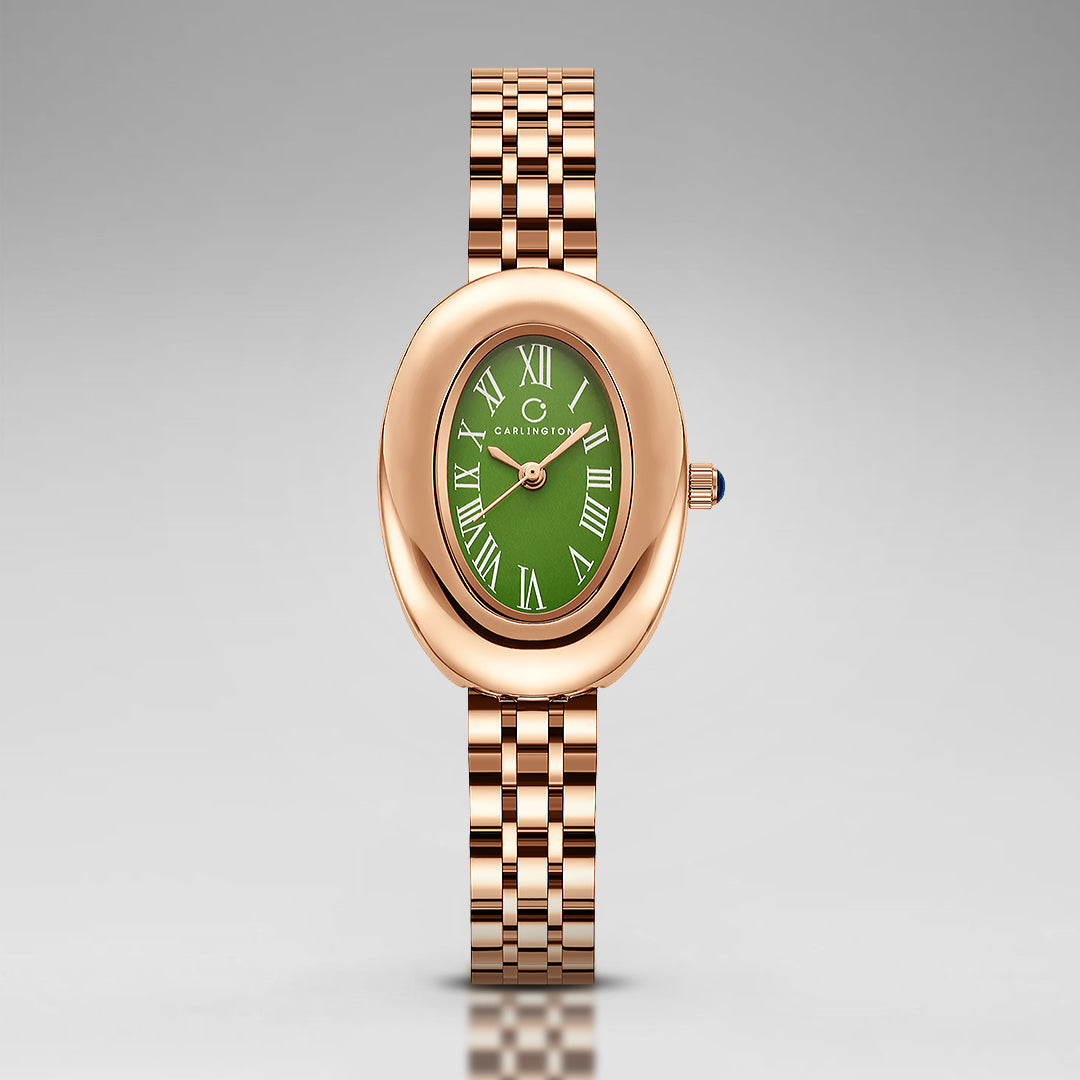 Carlington Diva Series Analog Women Wrist Watches with Stainless Steel Chain Strap | Premium Fashion Watches for Ladies | CT - 109