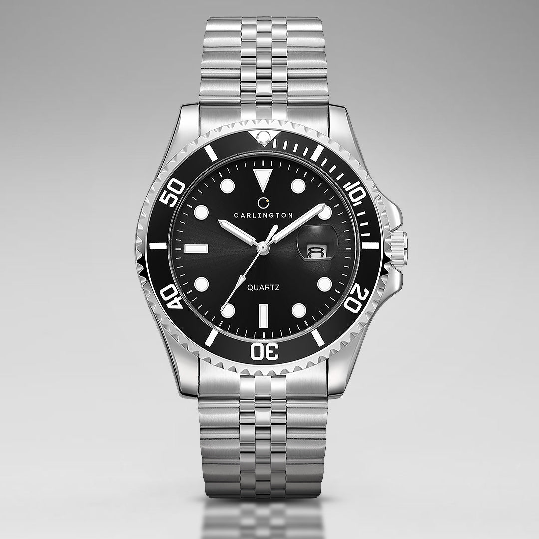 Carlington Meridian Series Analog Men Wrist Watches with Stainless Steel Chain Strap & Date Display | Fashion Watches for Gents | CT - 4030