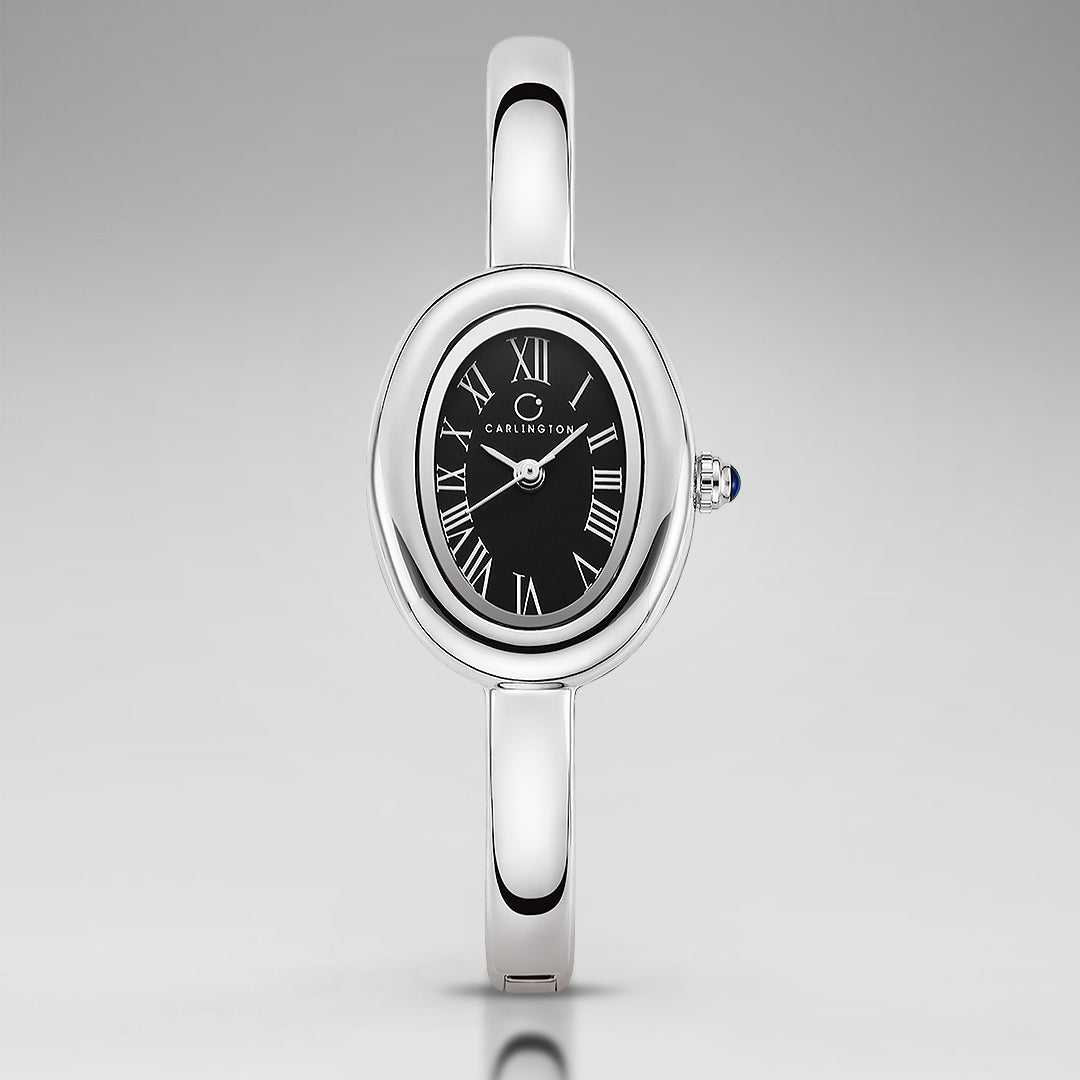 Carlington Diva Series Analog Women Wrist Watches with Stainless Steel Chain Strap | Premium Fashion Watches for Ladies | CT - 122