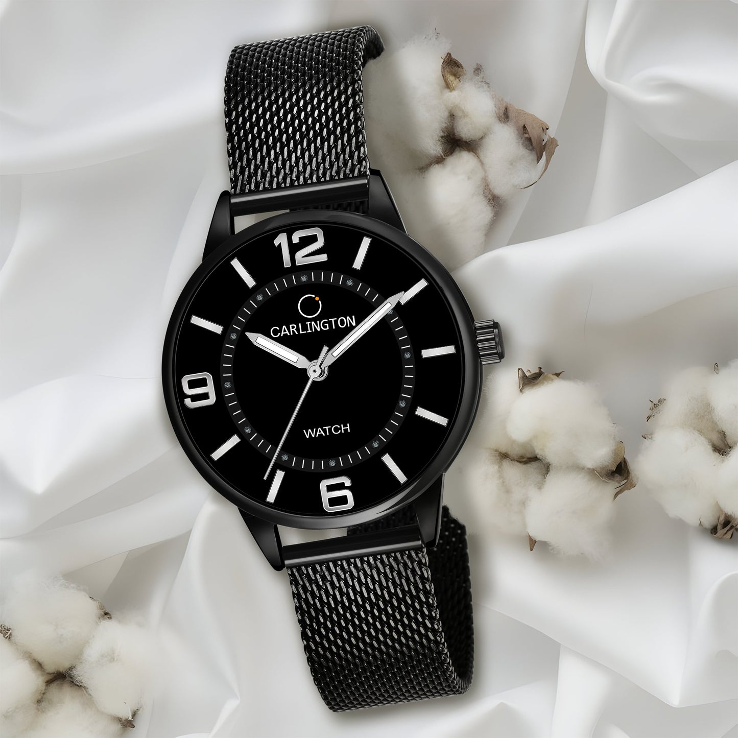 Carlington Elite Ladies Self Adjustable Mesh Strap Water Resistant Analog Watch - For Women CT2002