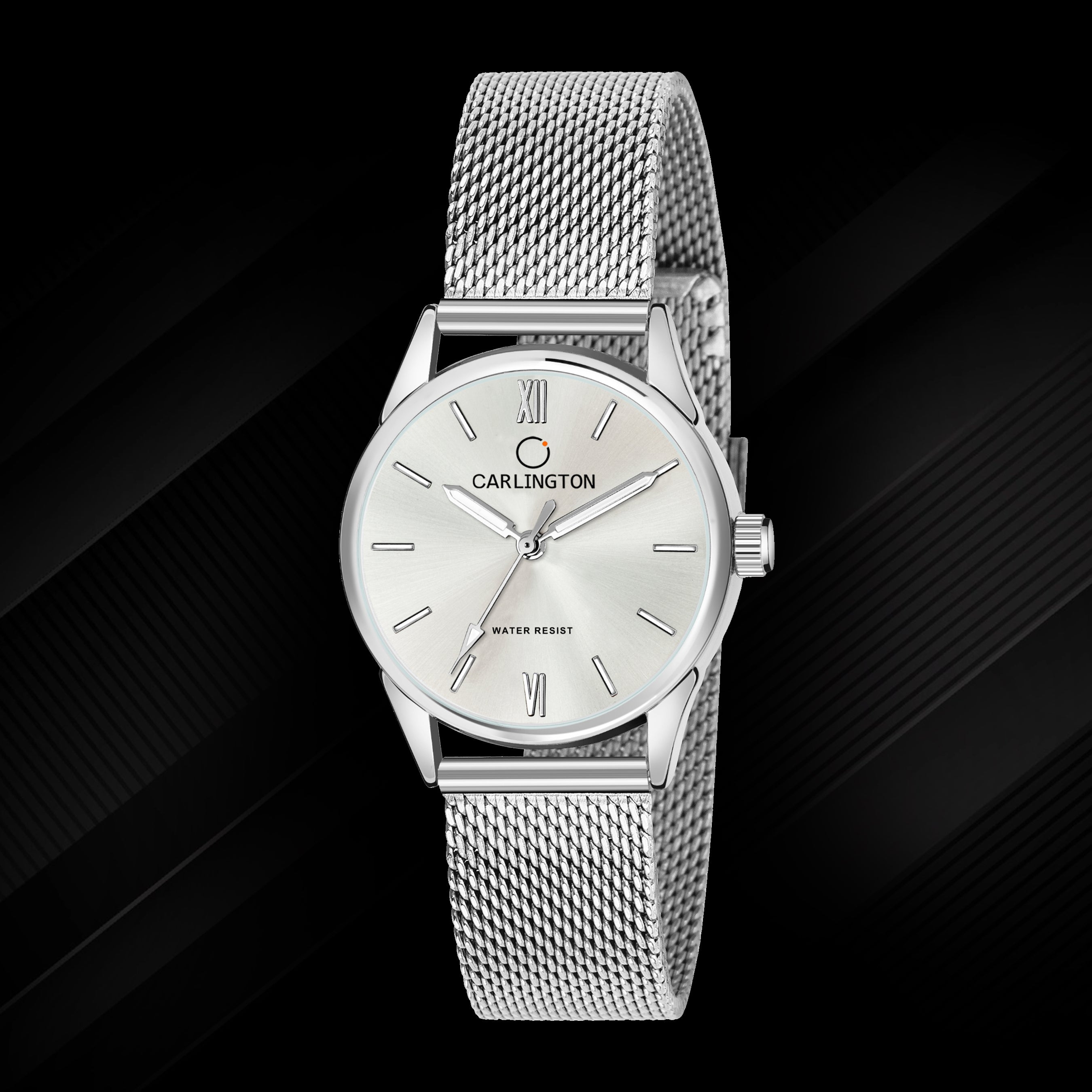 Carlington Elite Ladies Self Adjustable Mesh Strap Water Resistant Analog Watch - For Women CT2008