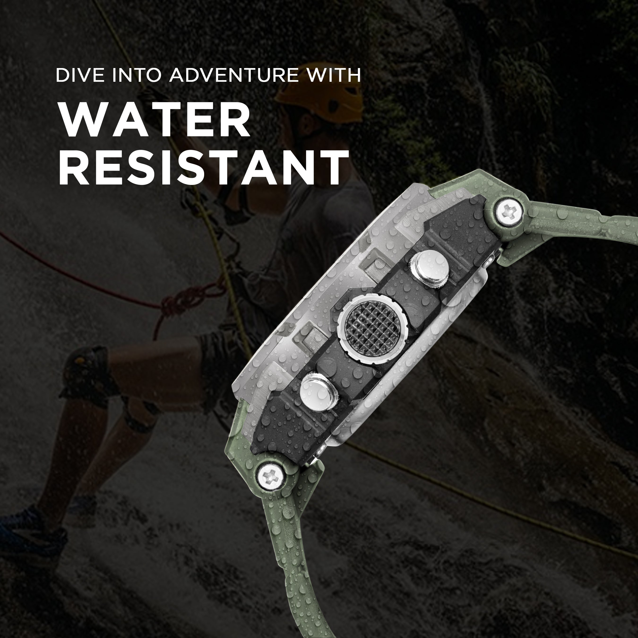 Carlington Aanlog-Digital Watch - 9105 Green