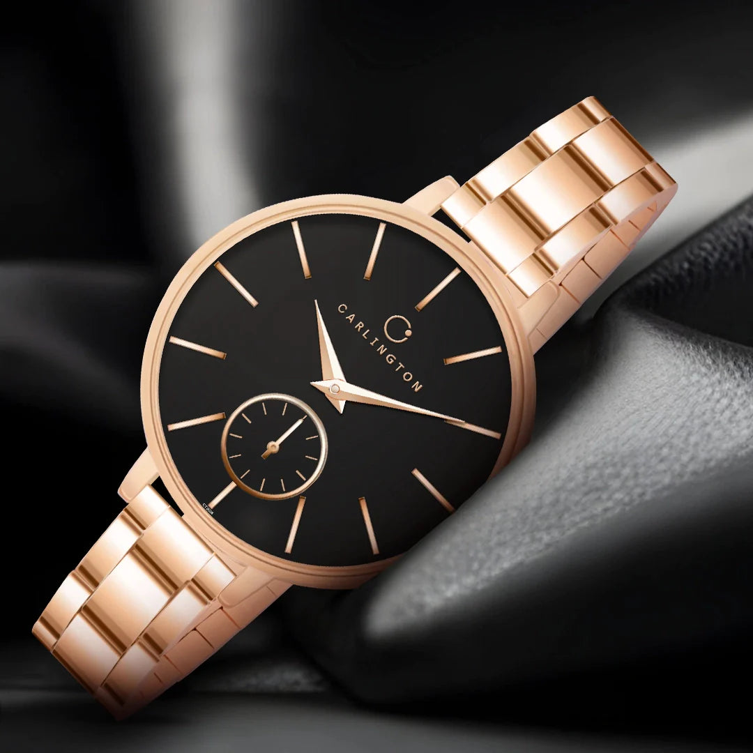 Carlington Iconic 2038 Black Analog Womens Watch