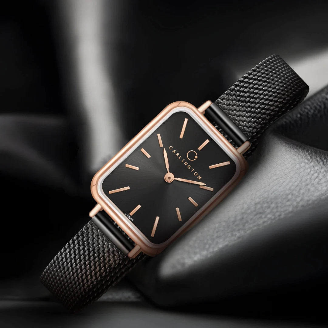 Carlington Iconic 2041 Black Analog Womens Watch