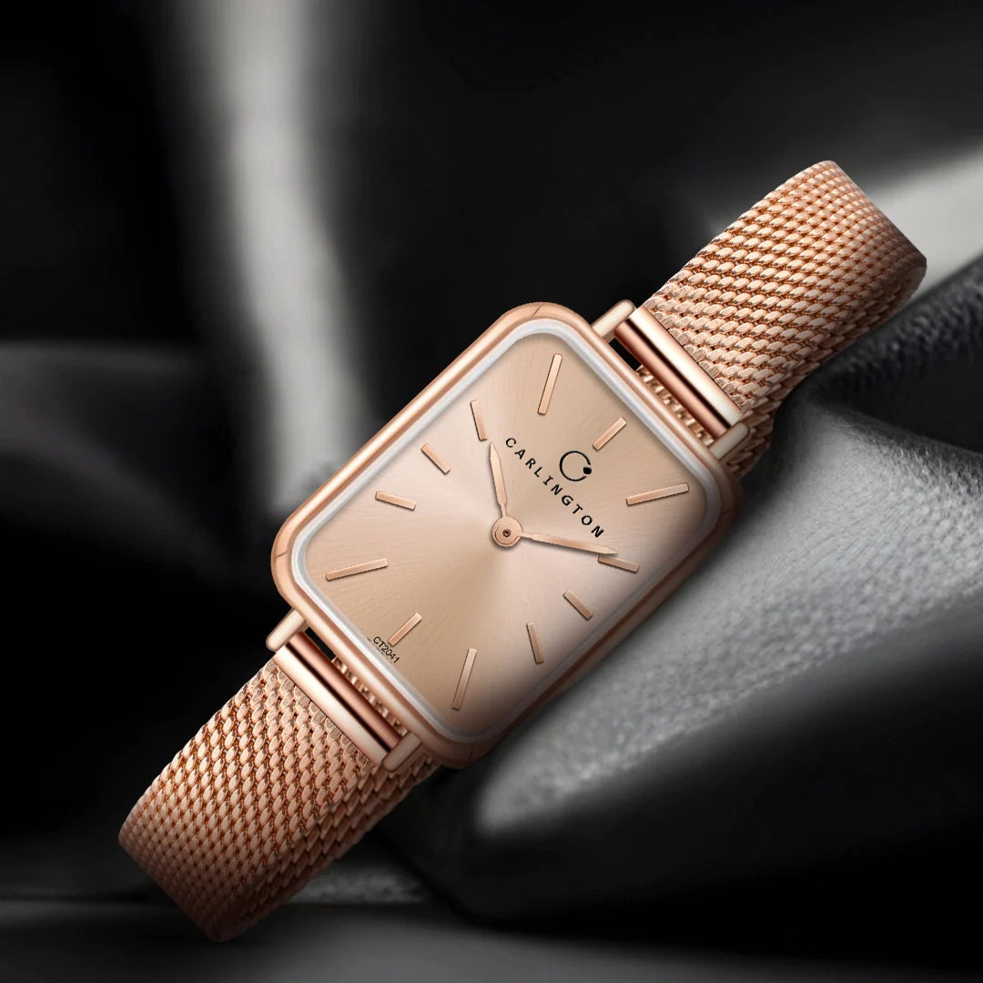 Carlington Iconic 2041 Rose gold Analog Womens Watch