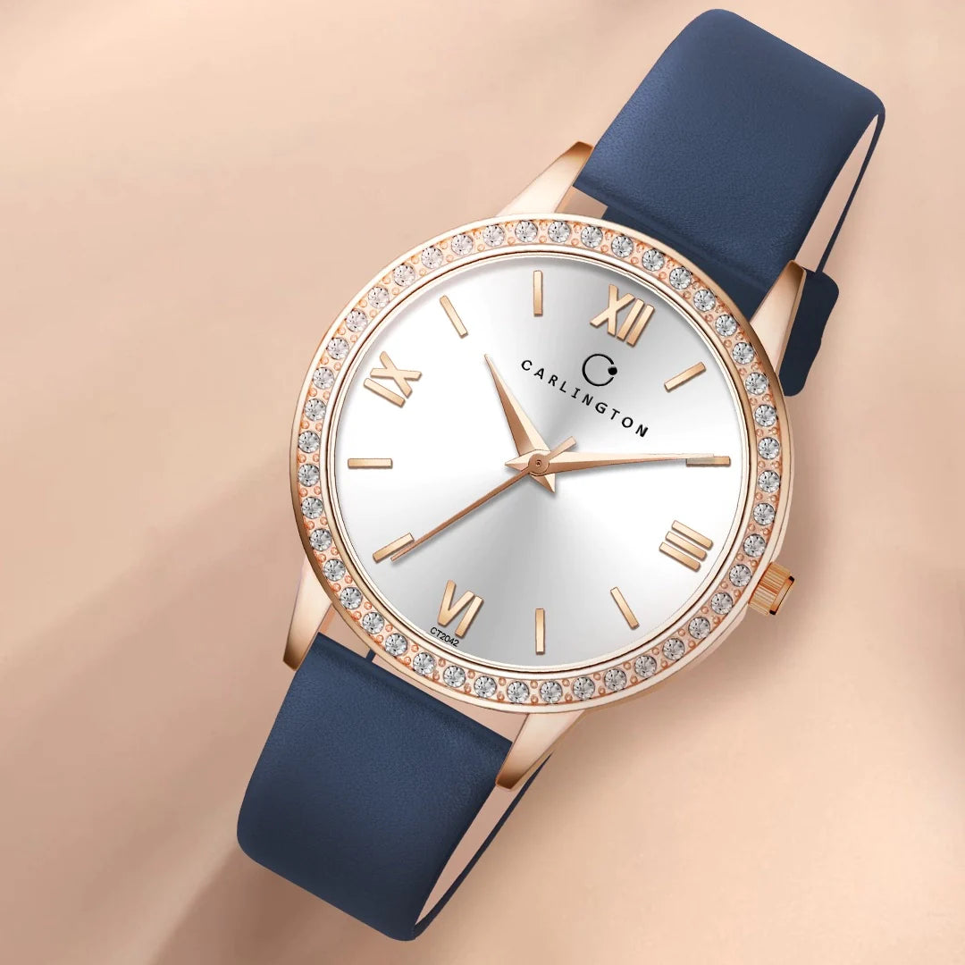 Carlington Iconic 2042 Blue Analog Womens Watch