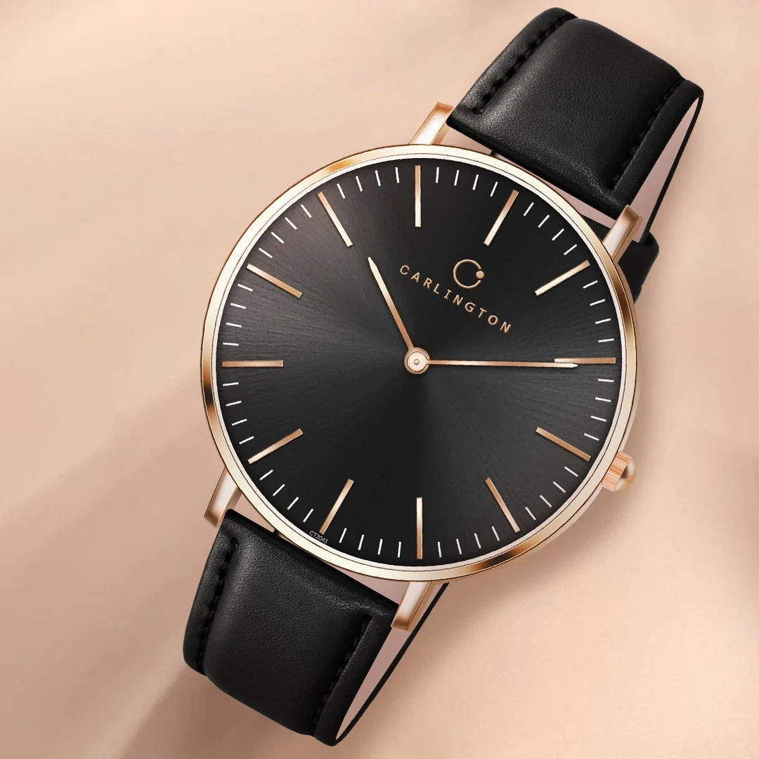 Carlington Iconic 2043 Black Analog Men's Watch