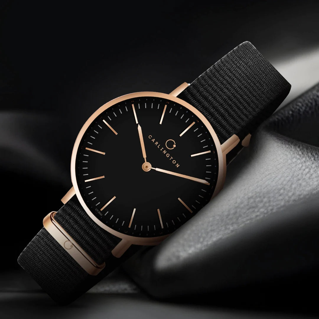 Carlington Iconic 2045 Black Analog Womens Watch