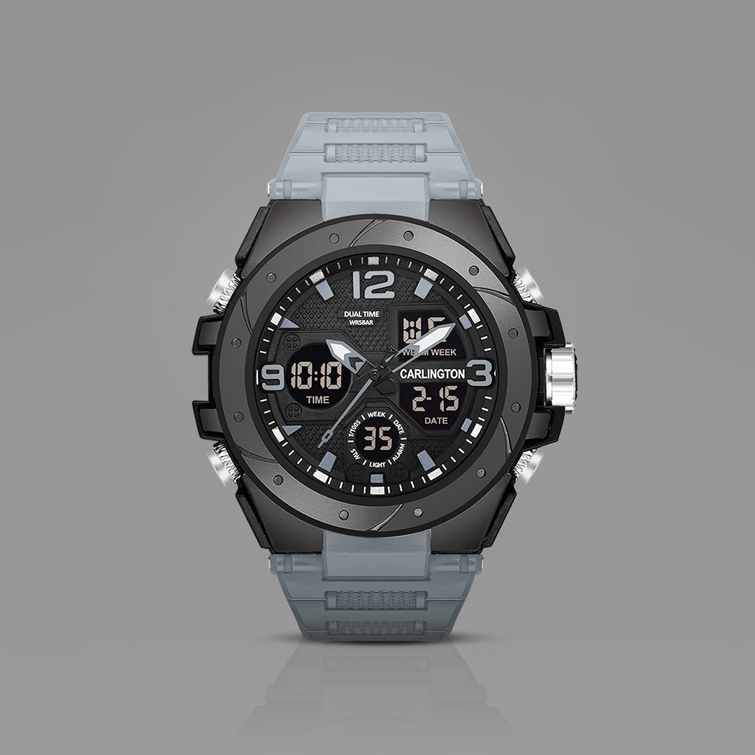 Carlington Analog Digital Sports Watch - 9105
