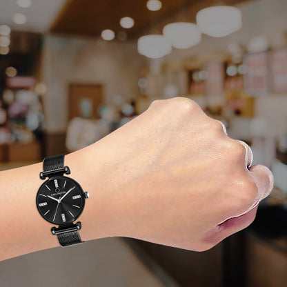 Carlington Elite Ladies Self Adjustable Mesh Strap Water Resistant Analog Watch - For Women CT2011