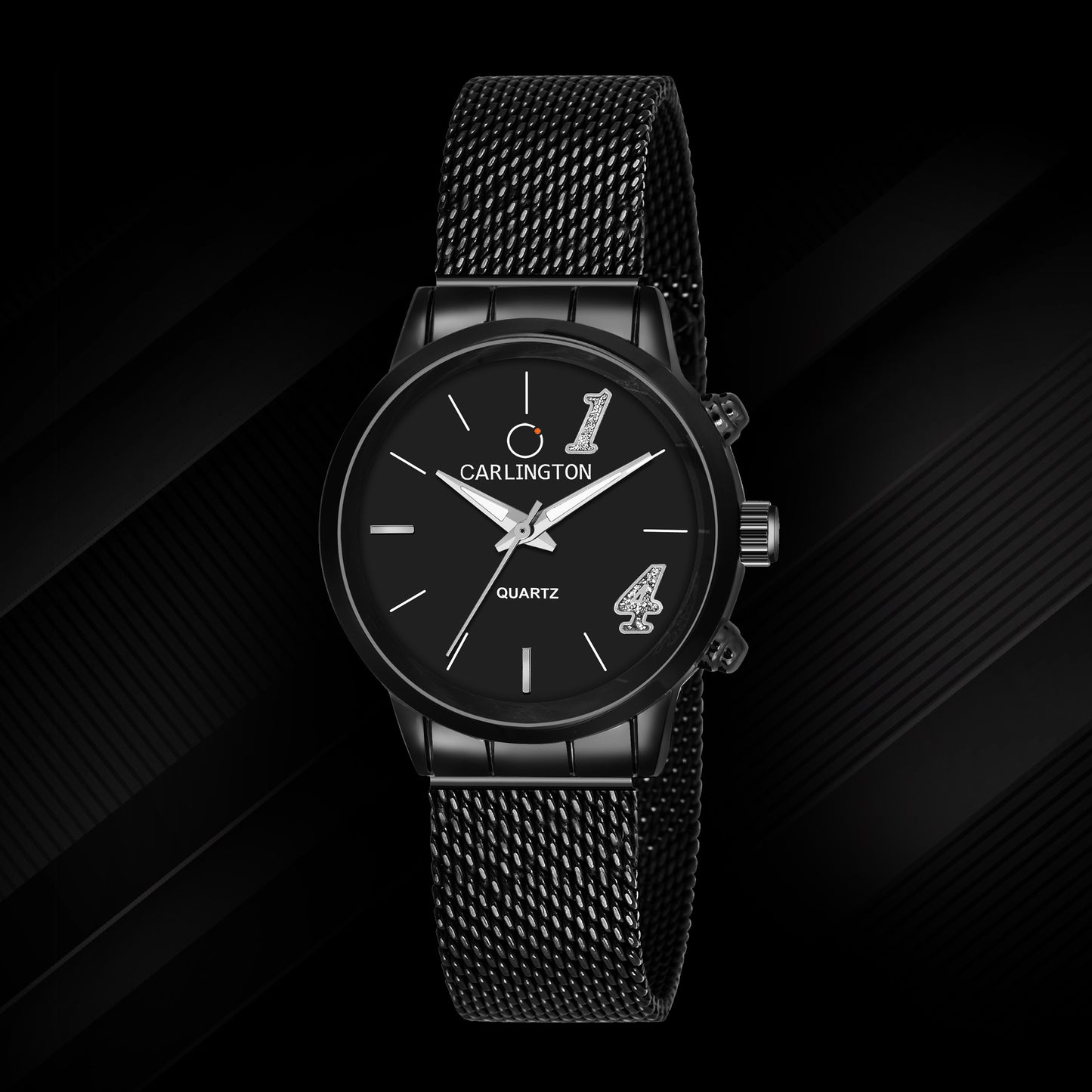 Carlington Elite Ladies Self Adjustable Mesh Strap Water Resistant Analog Watch - For Women CT2012