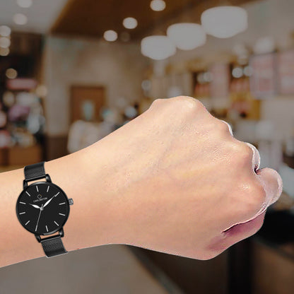 Carlington Elite Ladies Self Adjustable Mesh Strap Water Resistant Analog Watch - For Women CT2014