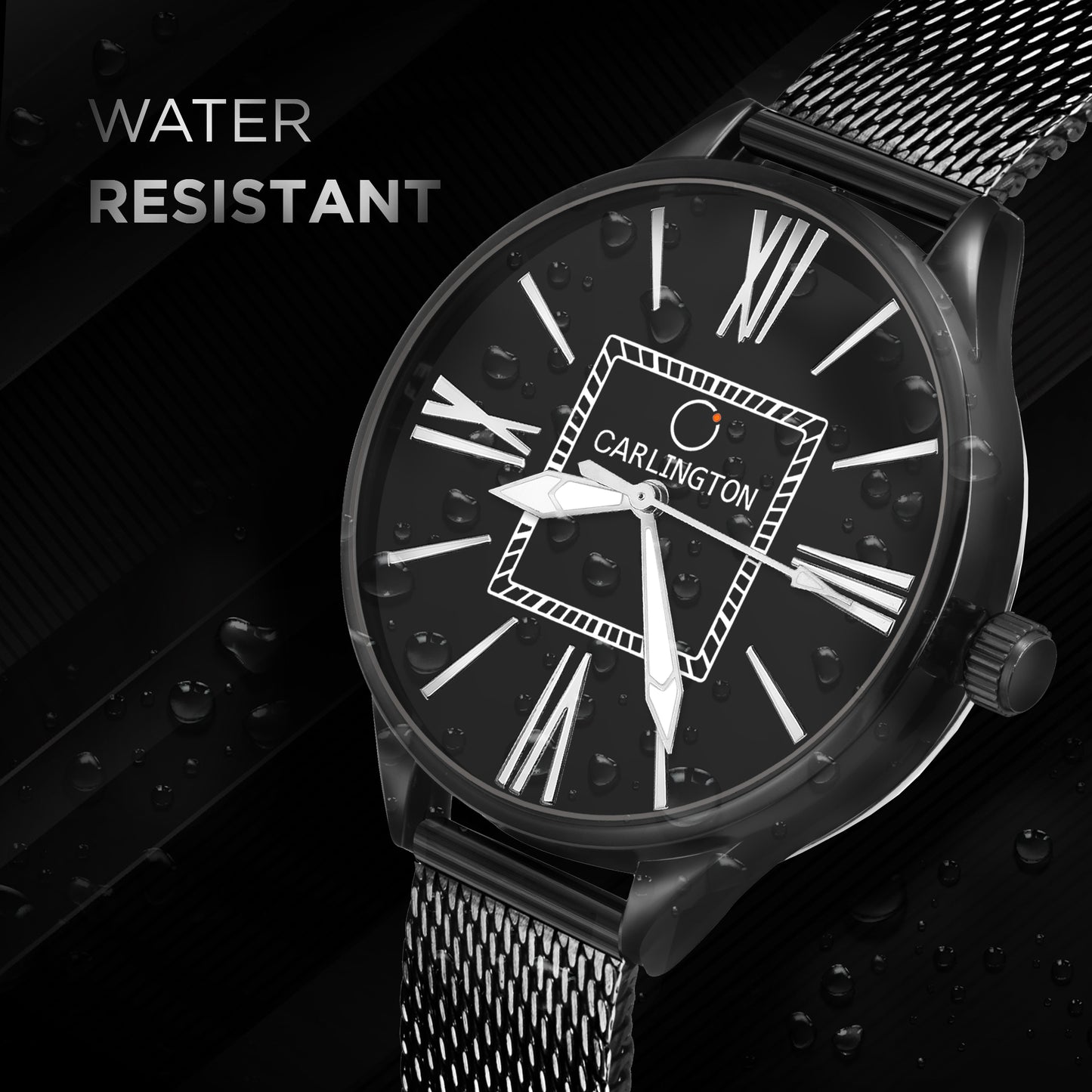 Carlington Elite Ladies Self Adjustable Mesh Strap Water Resistant Analog Watch - For Women CT2015