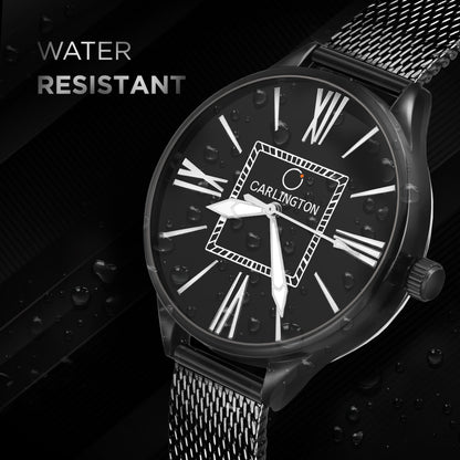 Carlington Elite Ladies Self Adjustable Mesh Strap Water Resistant Analog Watch - For Women CT2015