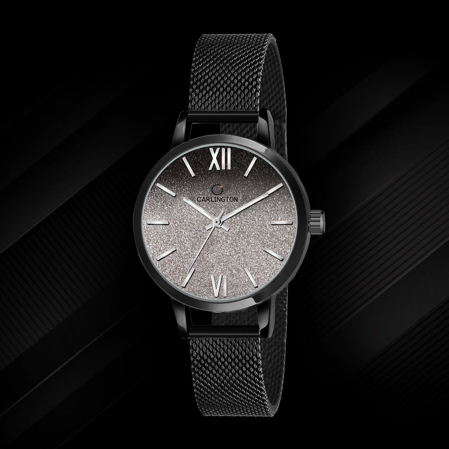 Carlington Elite Ladies Self Adjustable Mesh Strap Water Resistant Analog Watch - For Women CT2018
