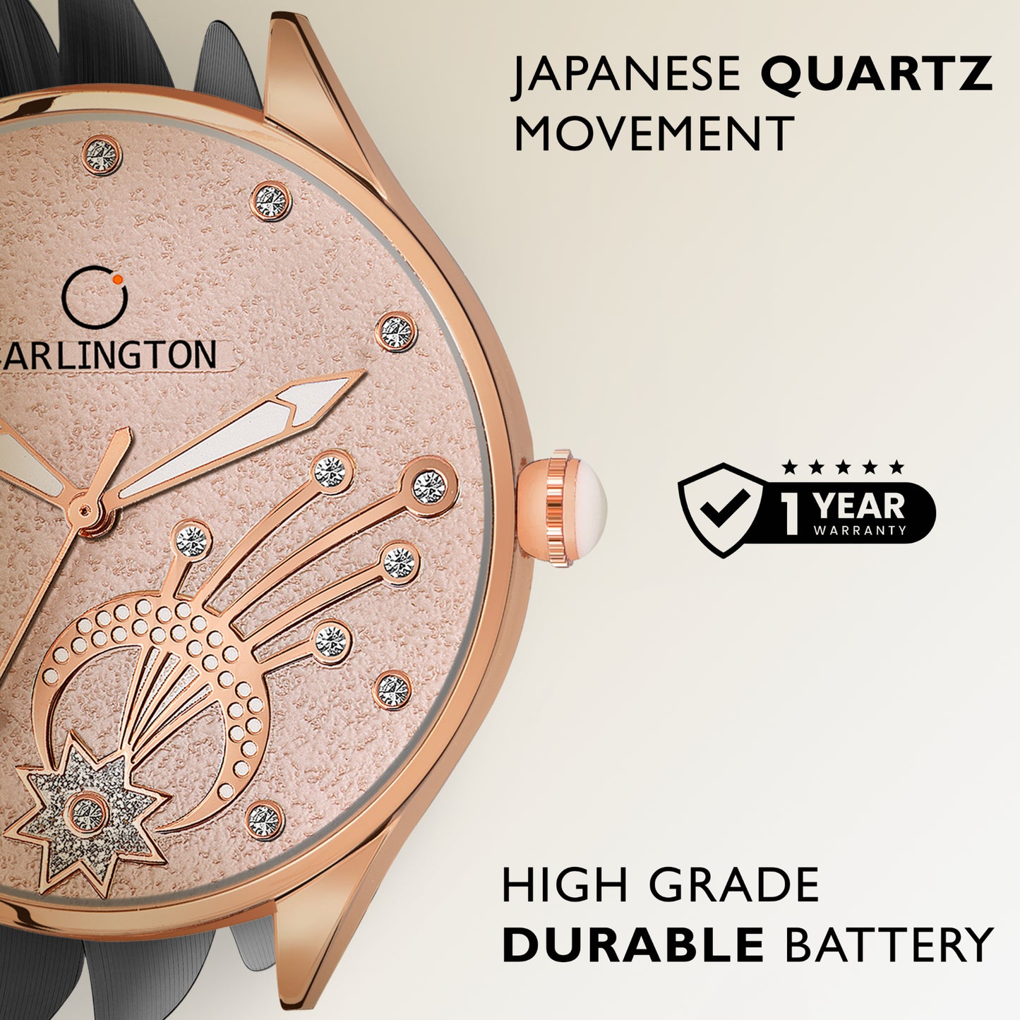 Carlington Elite Ladies Self Adjustable Mesh Strap Water Resistant Analog Watch - For Women CT2020
