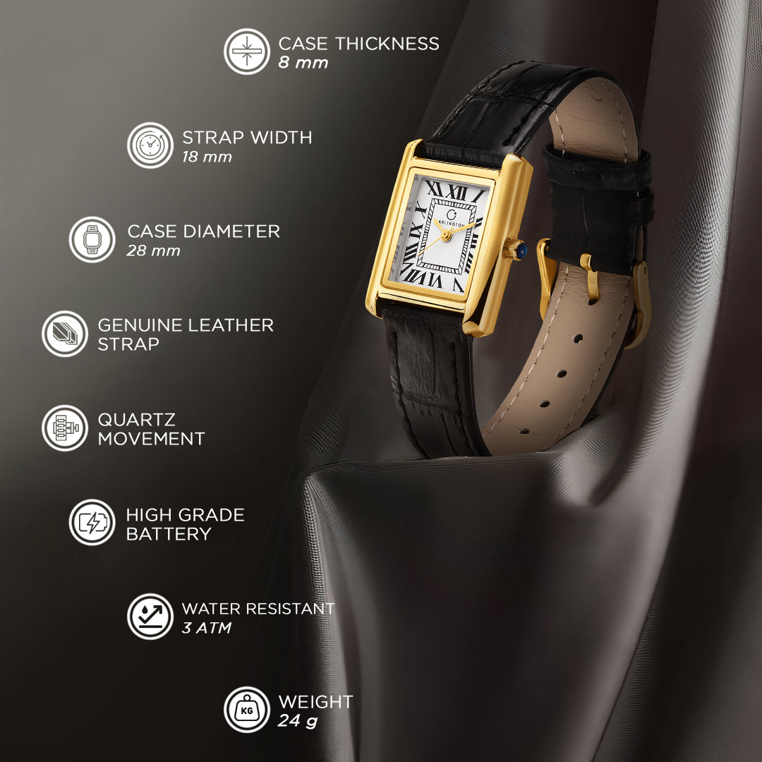 Carlington Aura Series Analog Women Wrist Watches with Premium Leather Belt Strap | Premium Fashion Watches for Ladies | CT - 208