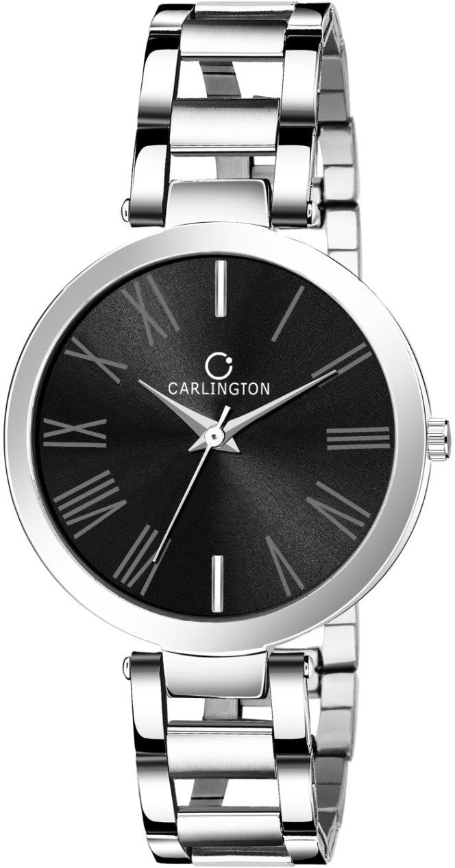 Carlington Women Stainless Steel Strap Watch