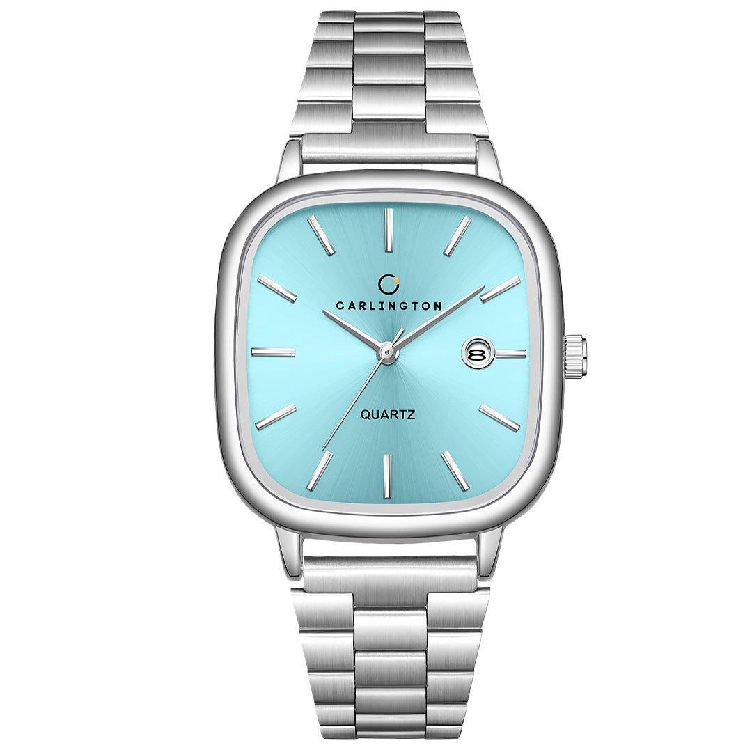 Carlington Classic Series Analog Men Wrist Watches with Stainless Steel Strap & Date Display | Premium Fashion Watches for Gents | CT - 5010