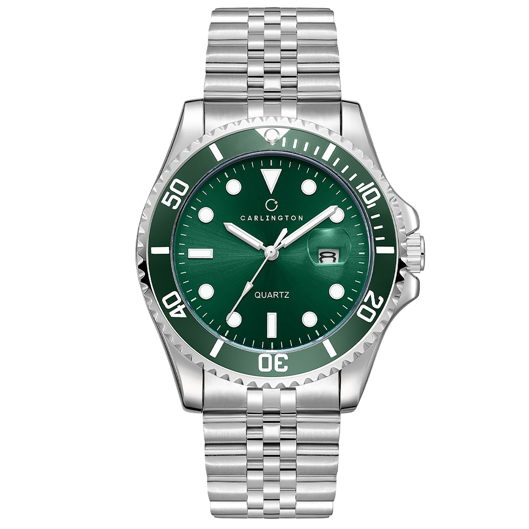 Carlington Meridian Series Analog Men Wrist Watches with Stainless Steel Chain Strap & Date Display | Fashion Watches for Gents | CT - 4030
