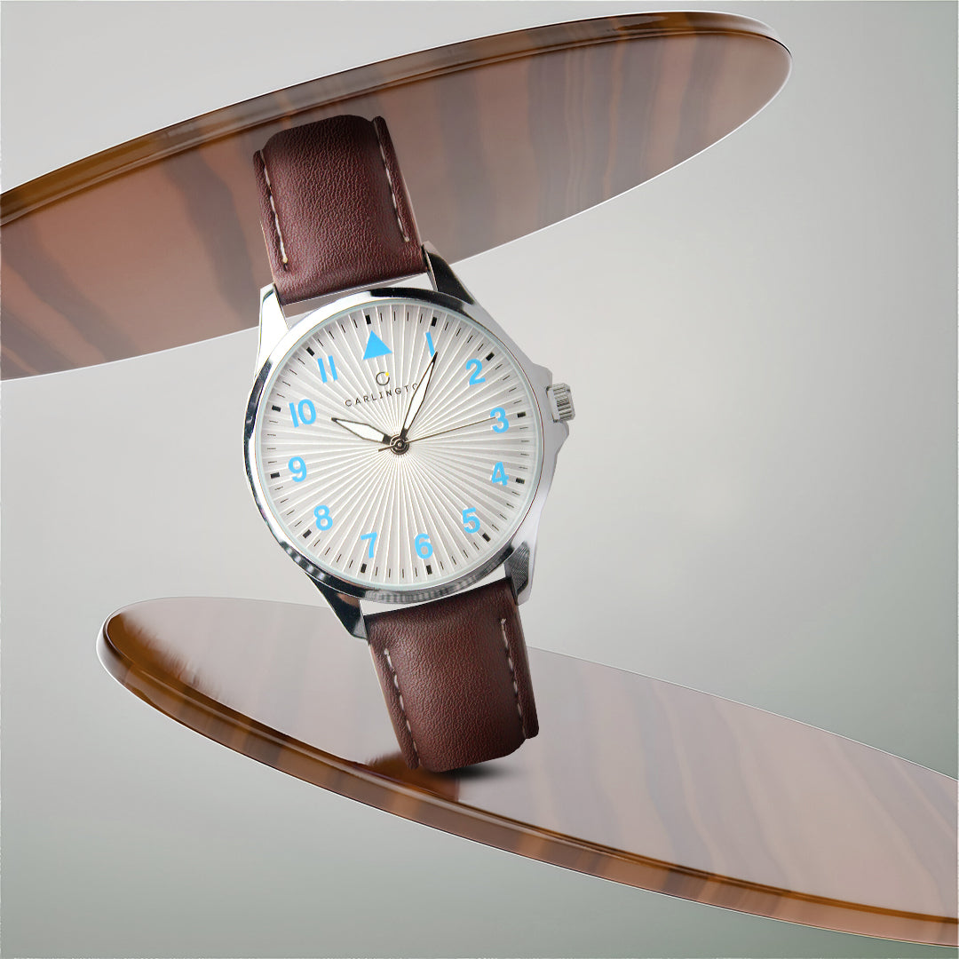 Carlington Aristocrat Series Analog Watches for Men with Premium Leather Strap - CT 1079