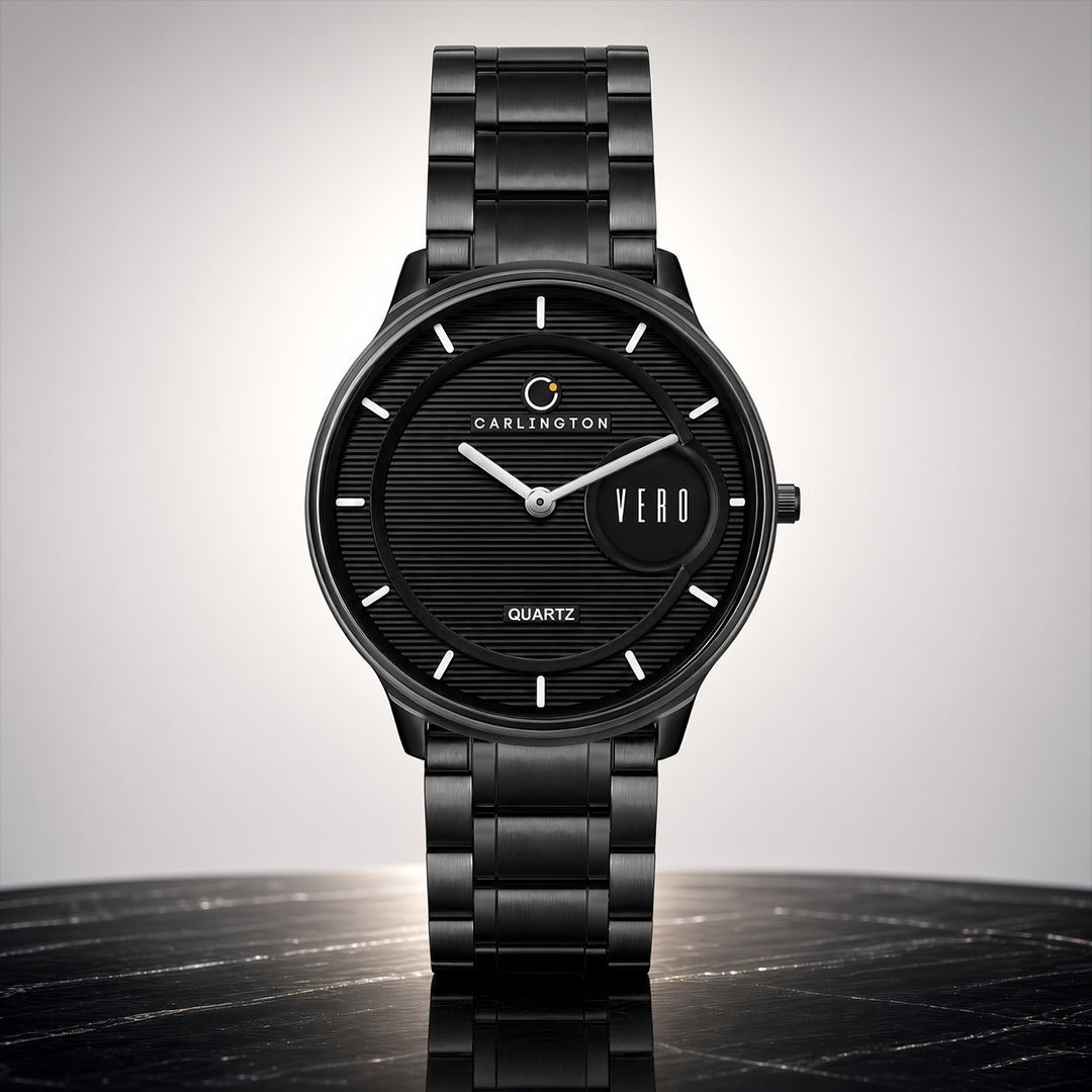 Carlington Vero Series Slim Analog Wrist Watches Stainless Steel Strap for Men CT1122