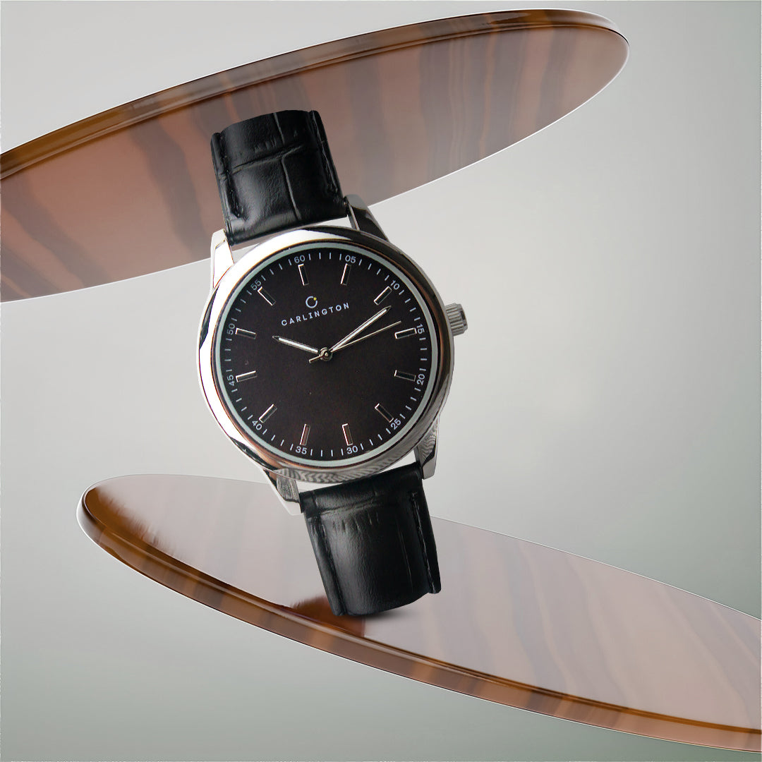 Carlington Aristocrat Series Analog Watches for Men with Premium Leather Strap - CT 1077