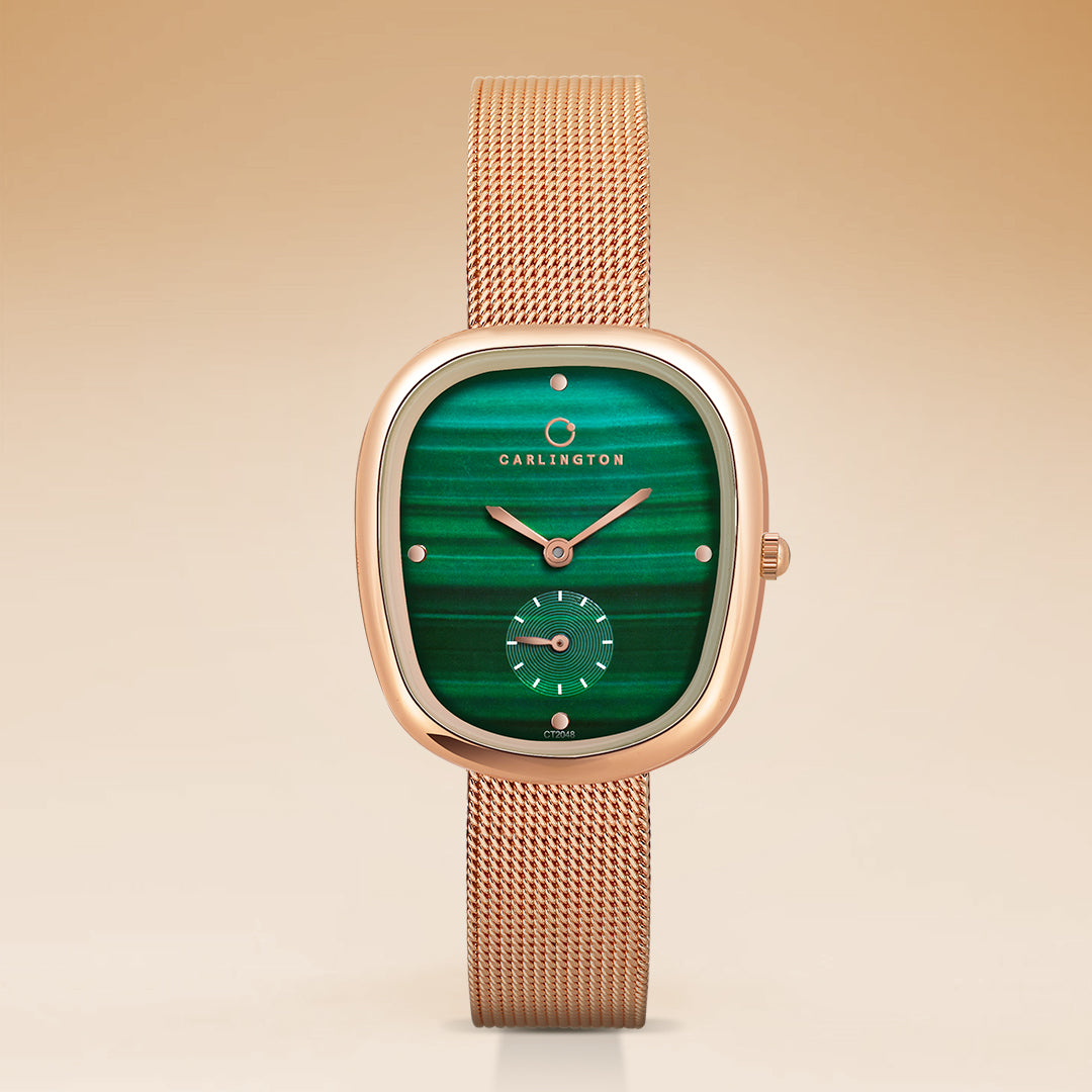 Carlington Iconic 2048 Analog Watches for Women with Premium mesh Strap, Scratch-Resistant Dial, and Water-Resistant Body – Elegant Watches for Women and Girls