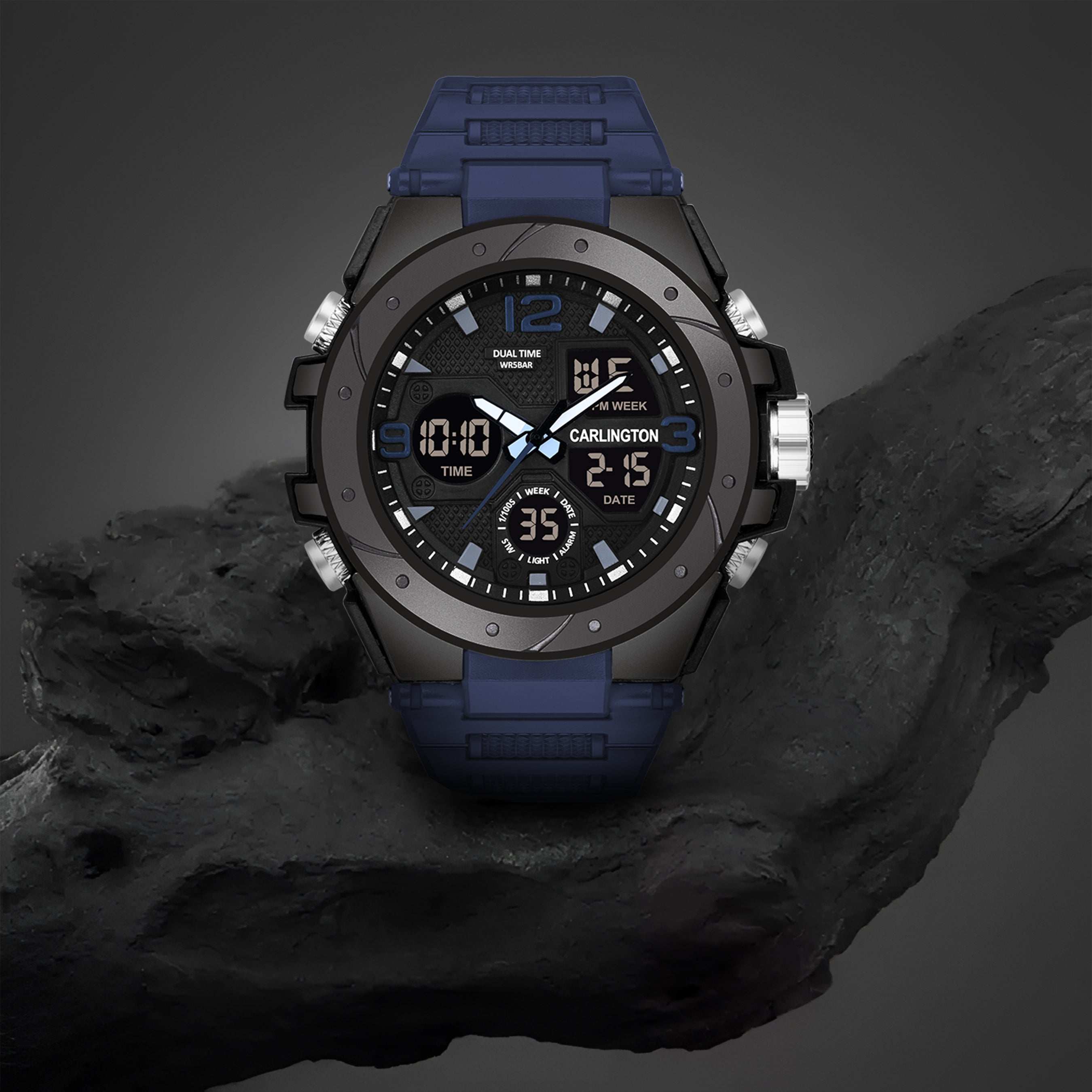 Carlington Edurance Series Digital Analog Watch - 9105