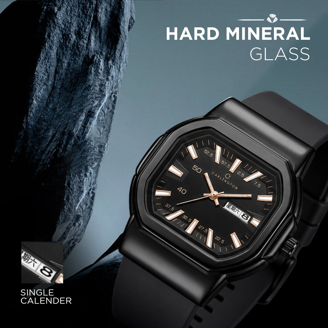 Carlington ASTRO 055 Premium Black – Premium Men's Chronograph-Style Analog Quartz Watch