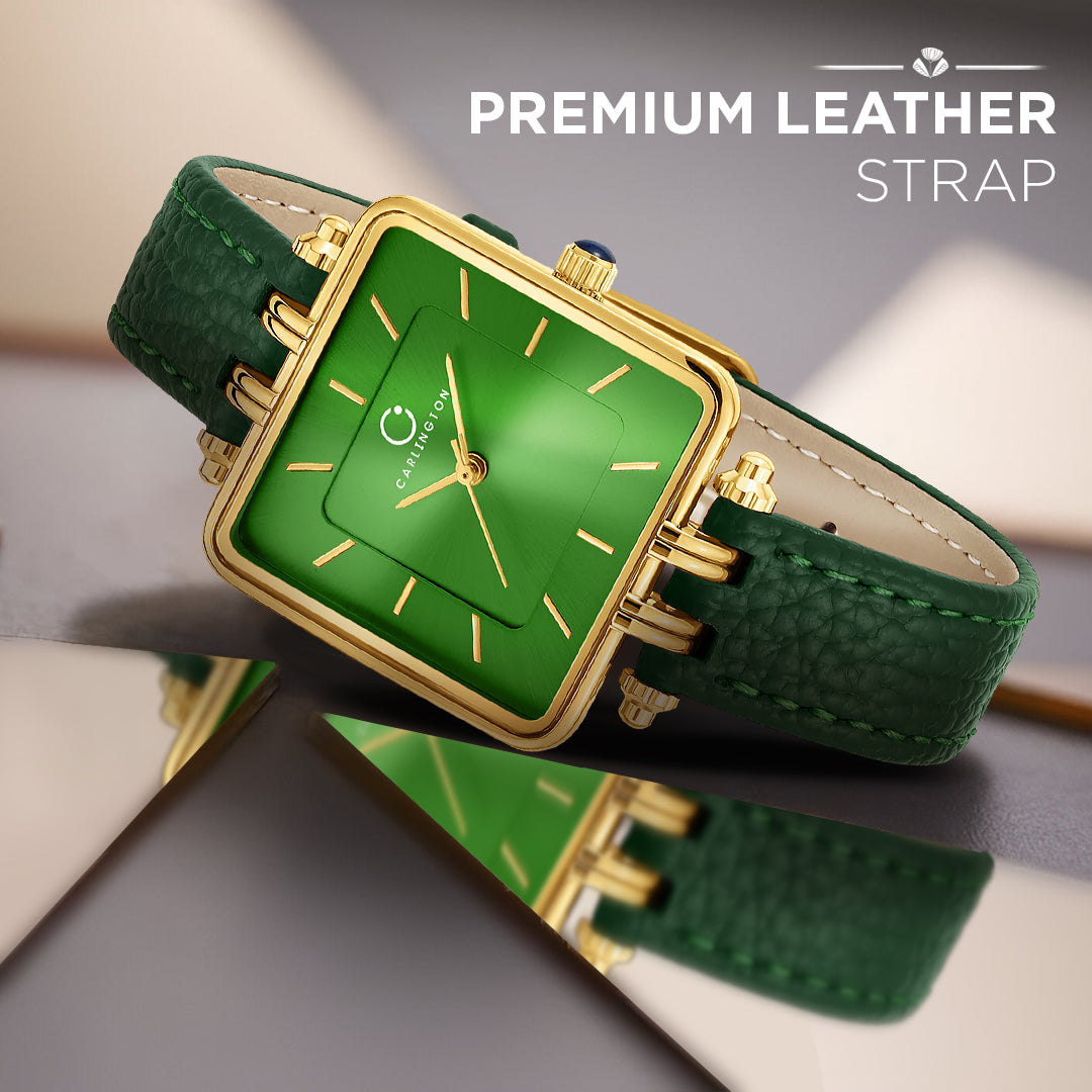 Carlington Aura Series Analog Women Wrist Watches with Premium Leather Belt Strap Fashion Watches for Ladies - CT_209