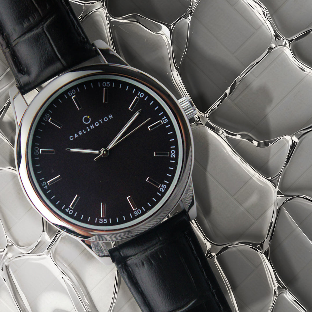 Carlington Aristocrat Series Analog Watches for Men with Premium Leather Strap - CT 1077