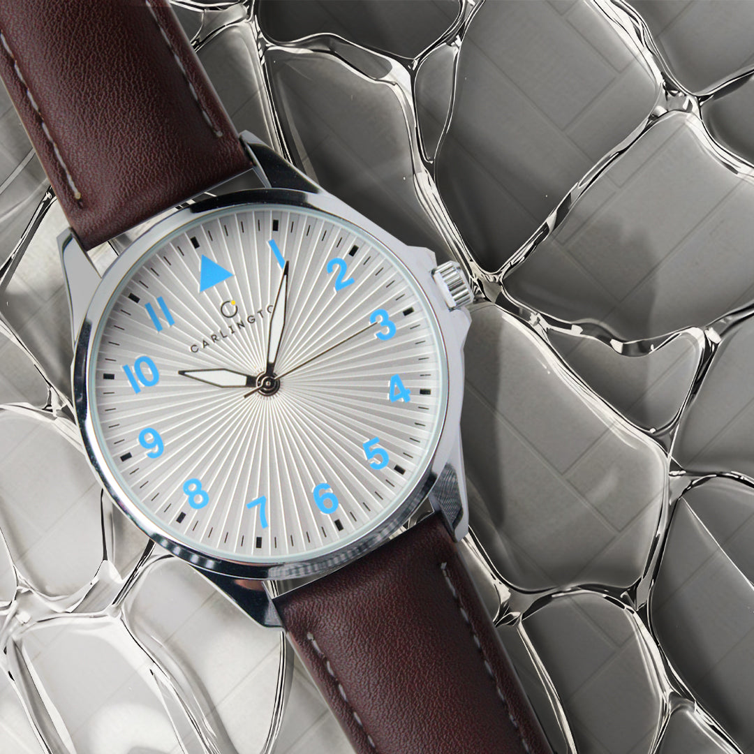 Carlington Aristocrat Series Analog Watches for Men with Premium Leather Strap - CT 1079