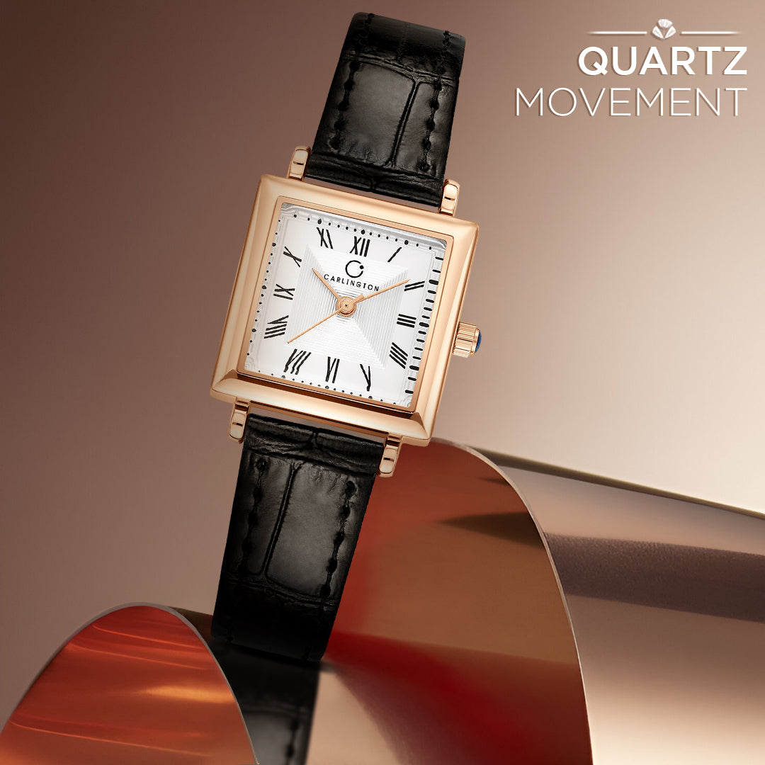 Carlington Aura Series Analog Women Wrist Watches with Premium Leather Belt Strap | Premium Fashion Watches for Ladies | CT - 205