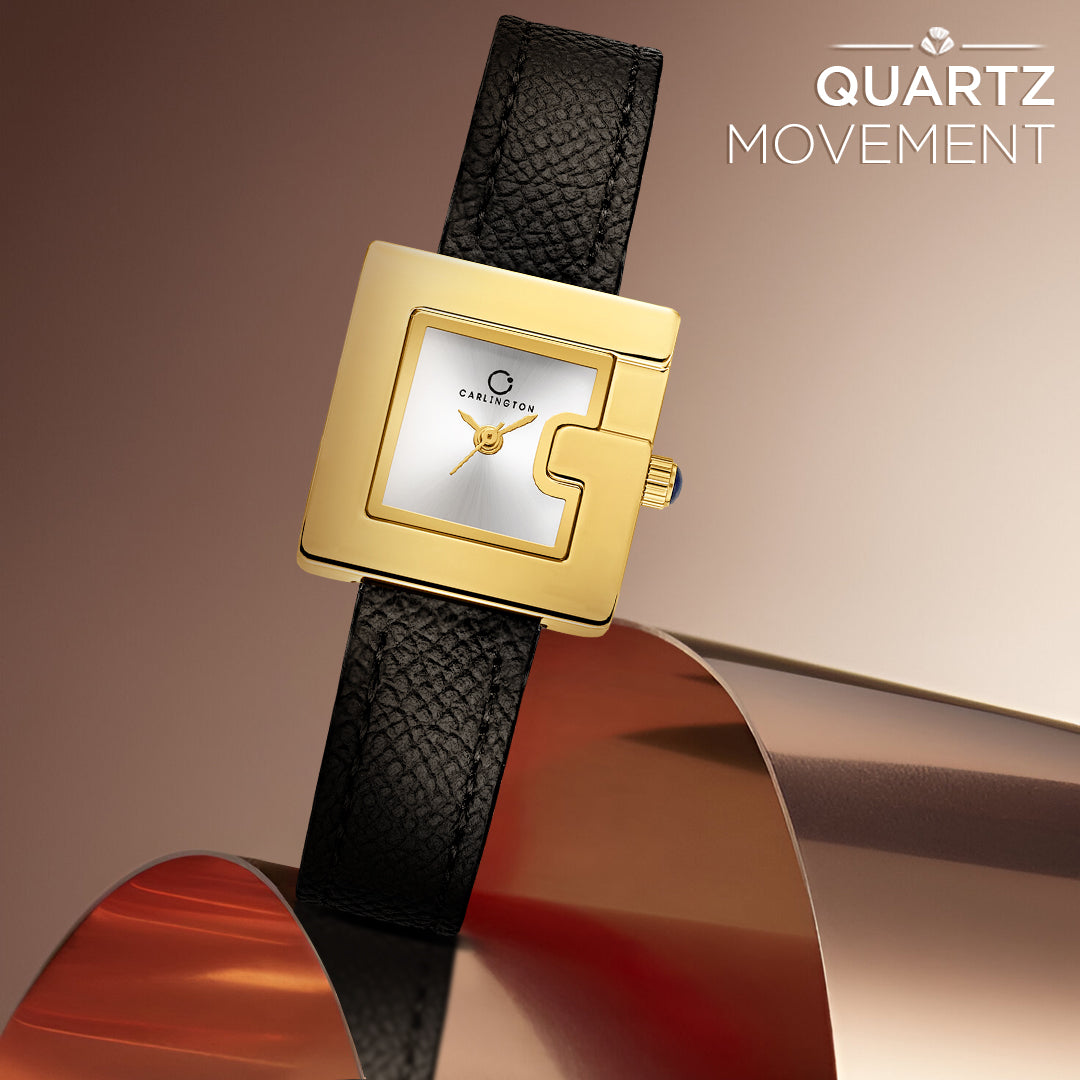 Carlington Aura Series Analog Women Wrist Watches with Premium Leather Belt Strap | Premium Fashion Watches for Ladies | CT - 207